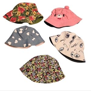 Fun Patterned Bucket Hat Bundle Set